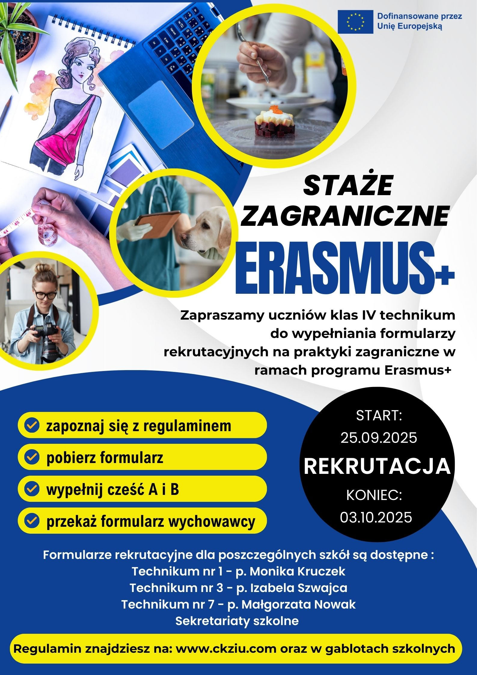 rekrutacja erasmus plakat